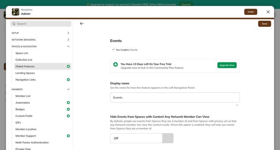 Mighty
			settings billing account settings configuration settings sidebar navigation form hierarchical navigation alert ui page example