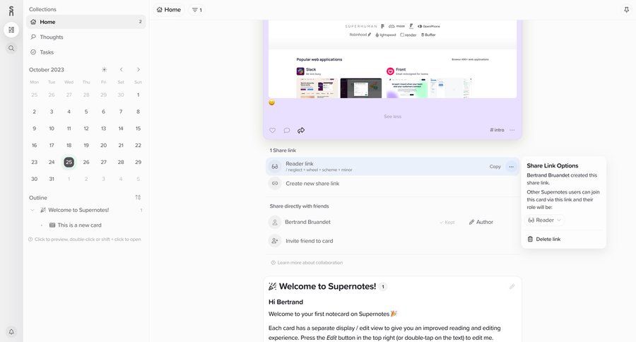 Supernotes
			dropdown & other states sharing settings content management collaboration sidebar navigation content sharing sidebar menu tips ui page example