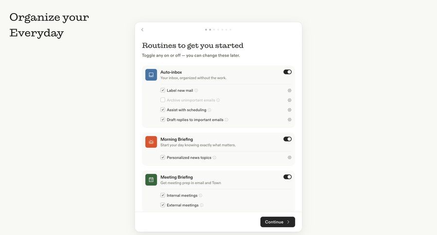 Town
			 account setup workflow automation automation setup ui page example