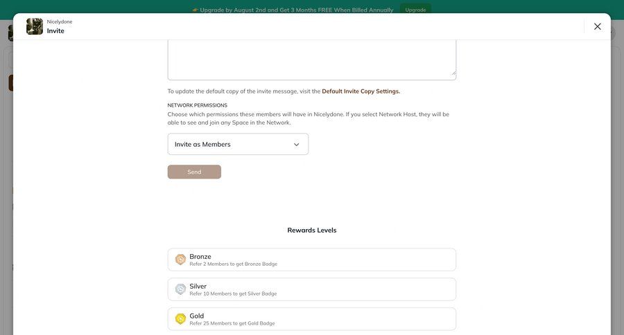 Mighty
			 user management account management form send invitation ui page example