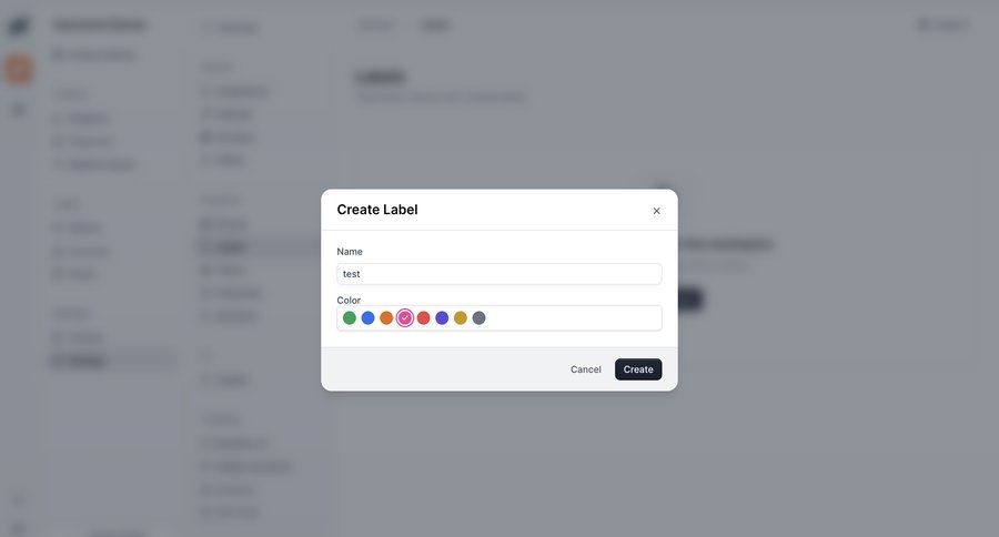 Navattic
			 workspace settings color selection tag management settings modal ui page example