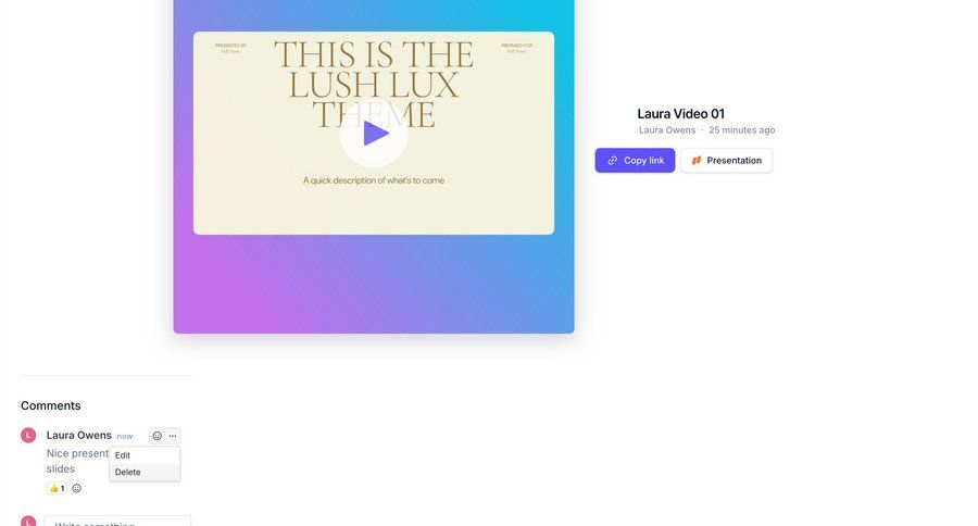 Tella
			 collaboration content sharing rounded corners menu social feed modern edit mode media player ui page example