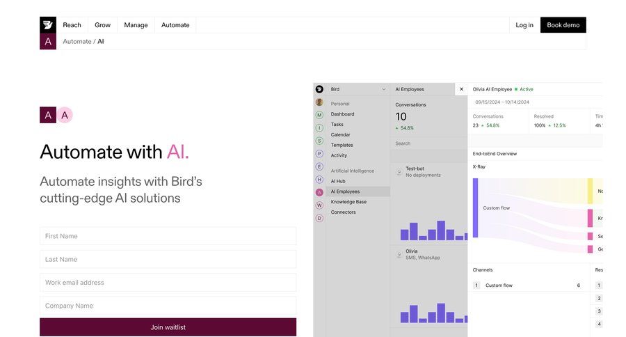 Bird
				artificial intelligence ui page example