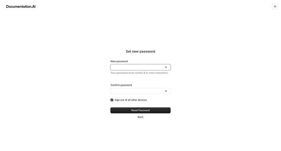Documentation.AI
			 account management form account settings user account password management security ui page example