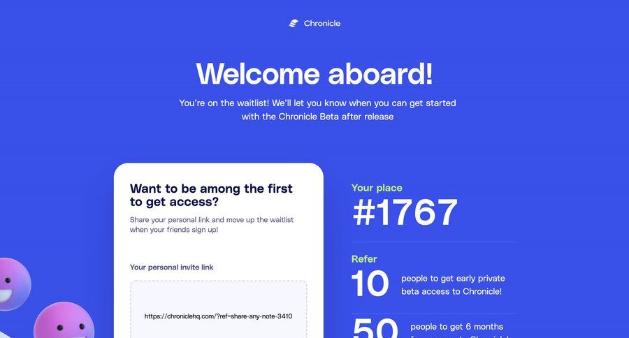 Chronicle
			waitlist interactive map ui page example