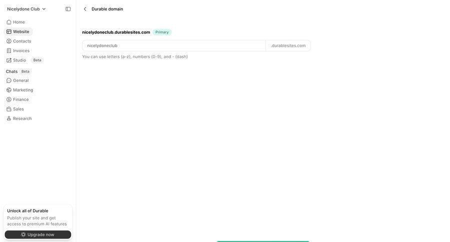 Durable
				settings ui page example