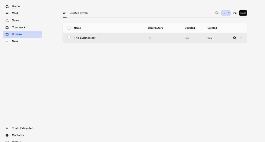 Dovetail
			 file management document list ui page example