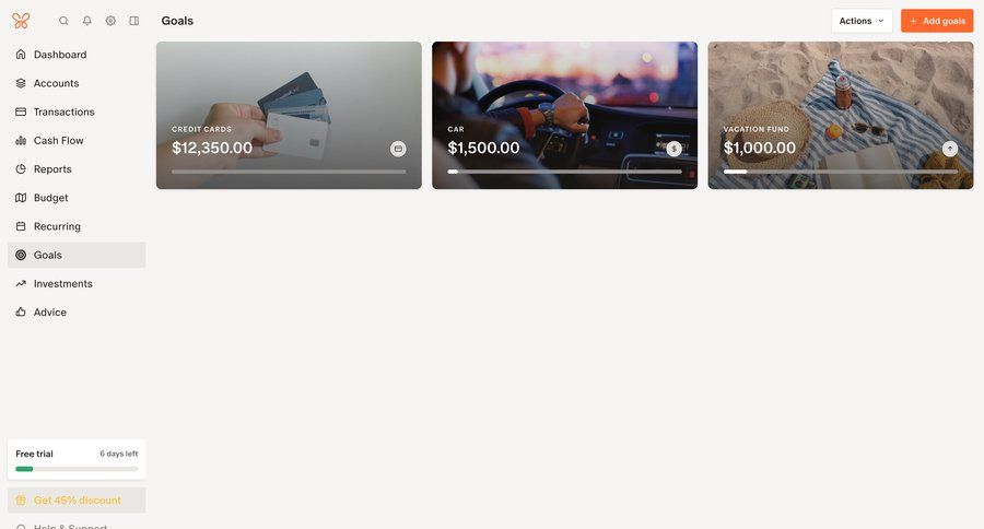Monarch
			 dashboard grid finance progress tracking sidebar personal space progress bar cards ui ui page example