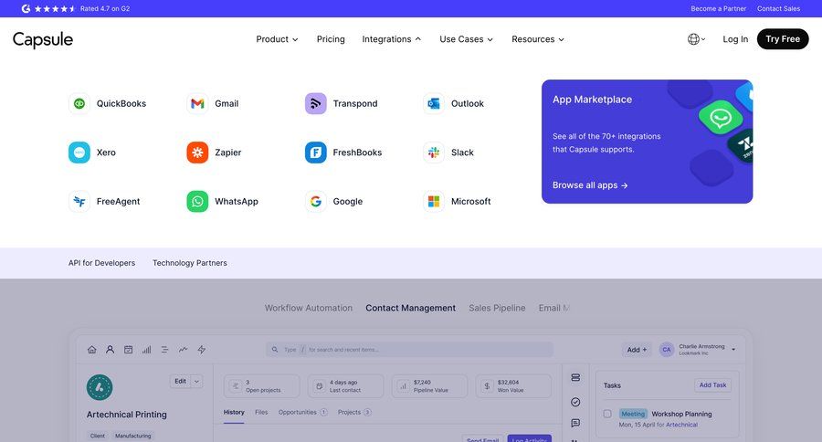 Capsule
				dropdown & other states ui page example