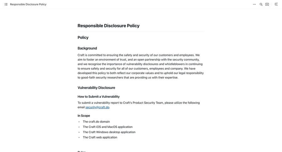 Craft
				article ui page example