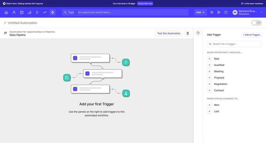 Capsule
			 configuration settings workflow form automation automation setup setup ui page example