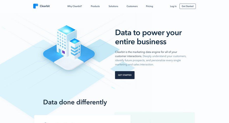 Clearbit
			 ux ui design