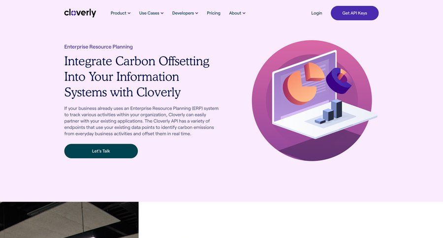 Cloverly
			 enterprise erp integration quick keys ui page example