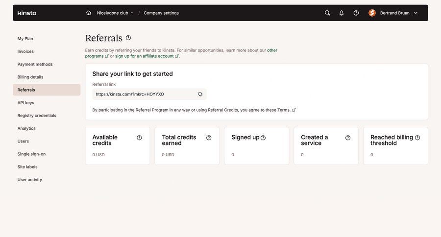 Kinsta
				settings ui page example