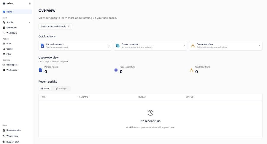 Extend
			settings list activity feed artificial intelligence workflow builder ui page example