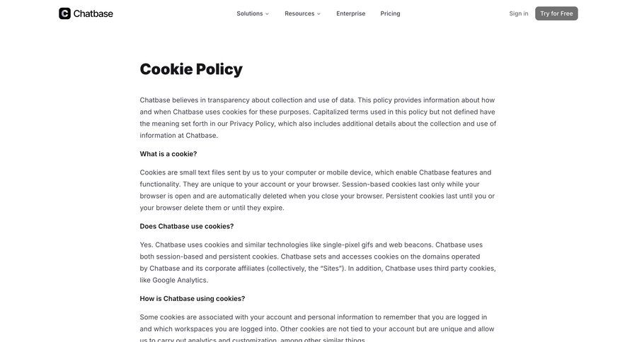 Chatbase
				legal ui page example