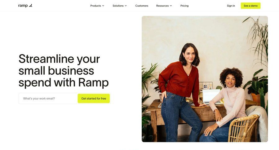 Ramp
			 features management features testimonials case studies customer stories cards ui accordion pay bill pricing calculator ui page example