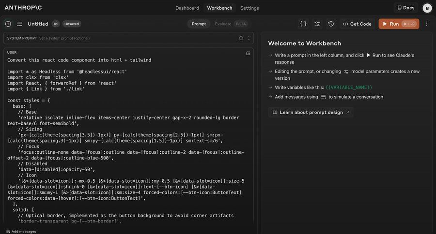 Anthropic
			 artificial intelligence split view manage links sidebar dashboard layouts inline edit ui page example
