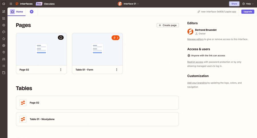 Zapier
			 content management collaboration configuration dashboard sidebar navigation onboarding user access control application management lists create menu ui page example