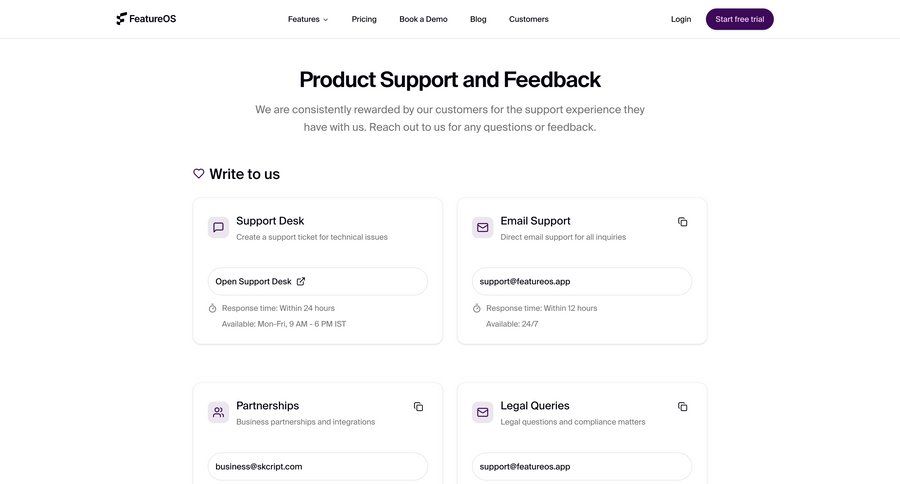 FeatureOS
				company ui page example