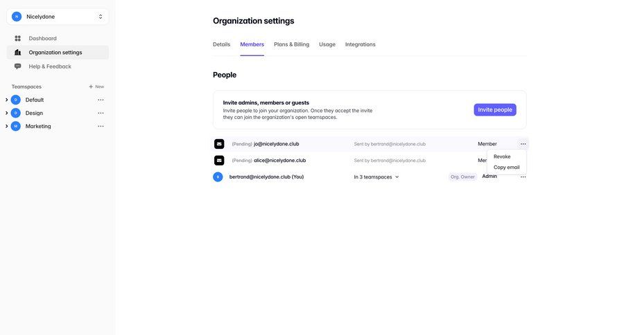Tabular
			 collaboration configuration settings team collaboration user management form account setup user access control sidebar menu organization settings ui page example