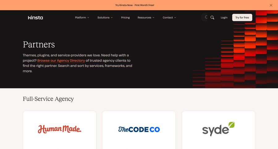 Kinsta
				partner program & affiliation ui page example