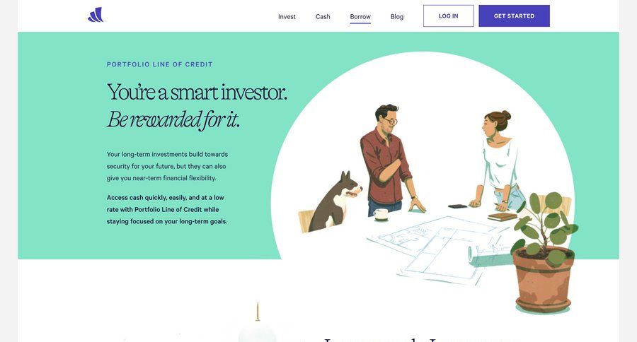 Wealthfront
				product page page example