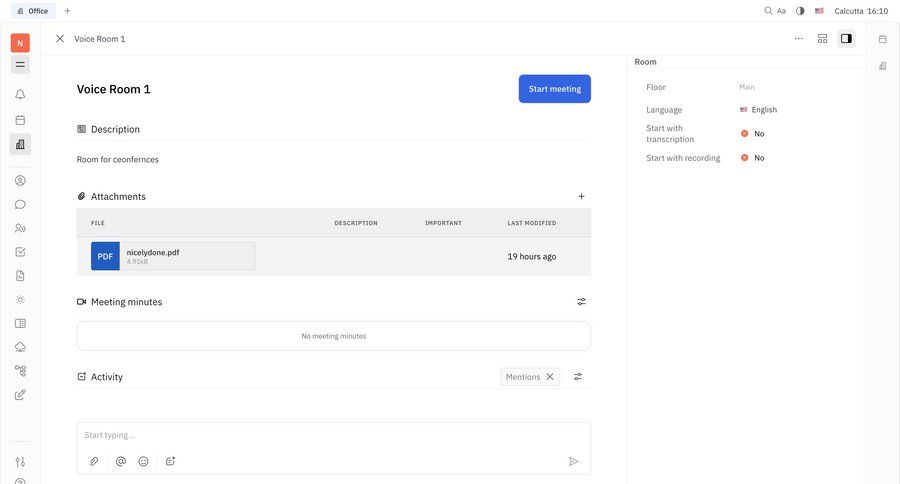 Huly
			 collaboration dashboard grid right sidebar attachment sidebar communication upload file ui page example