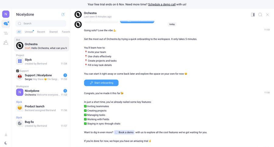 Orchestra
				list ui page example