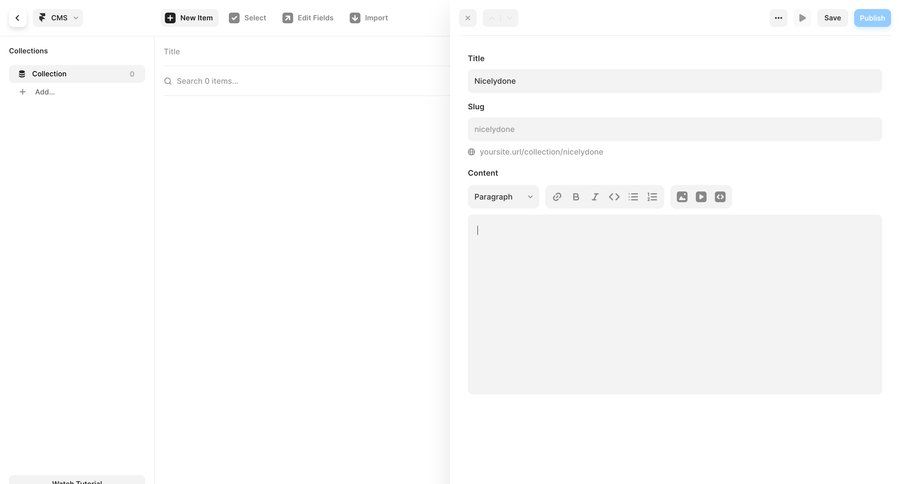 Framer
			content editor navigation modal & popover collection settings content management sidebar navigation form content management system data entry manage links sidebar create menu navigation links navigation buttons rich text ui page example