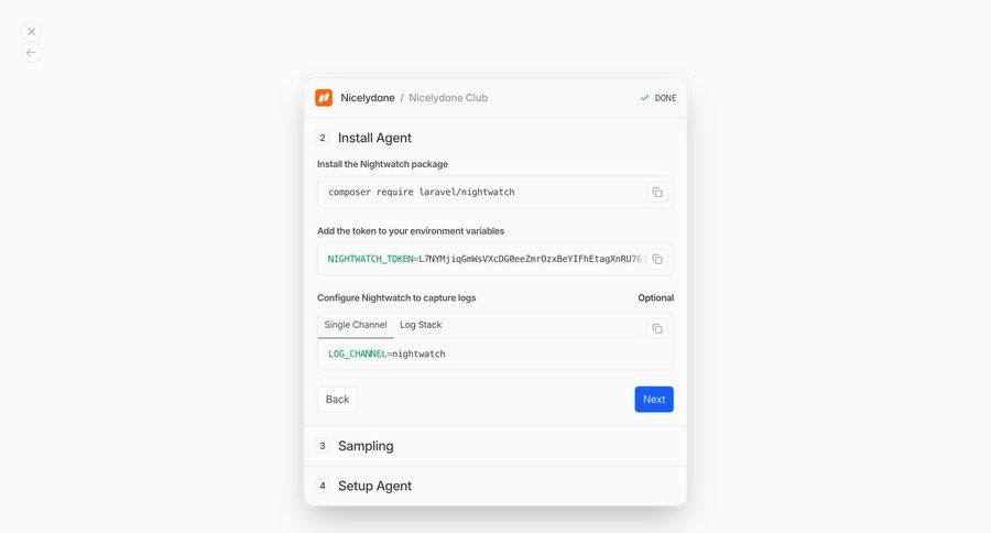 Nightwatch
			 integration setup code snippet ui page example