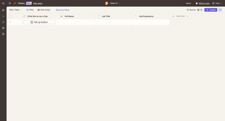 Zapier
			create list plans & pricing (in app) table data management grid automation import data full-screen layout automation setup data entry table importing data data grid ui page example