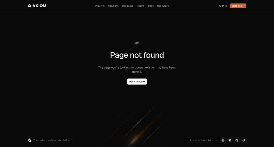Axiom
			404 error state page not found ui page example