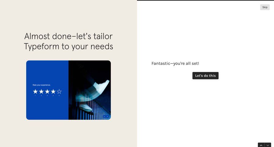 Typeform
			       ux ui design
