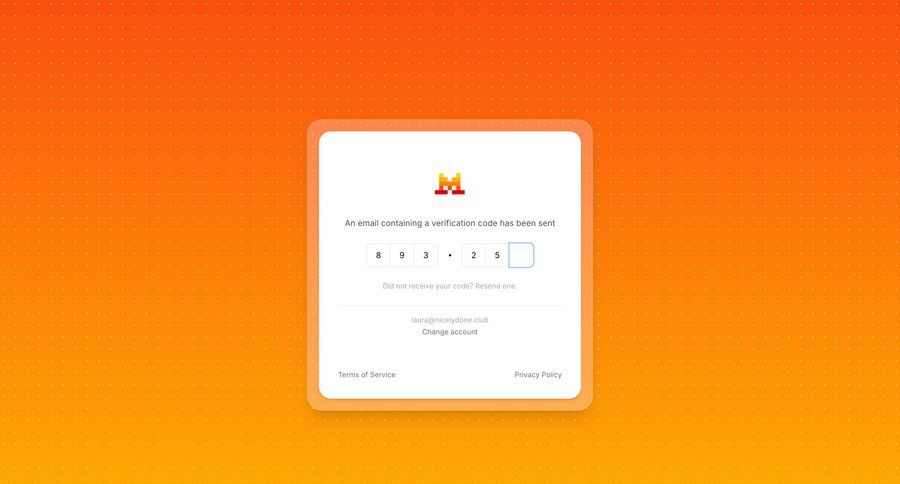 Mistral
				signin ui page example
