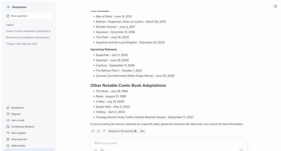 Super
			 date filter search results chat interface trial banner ui page example