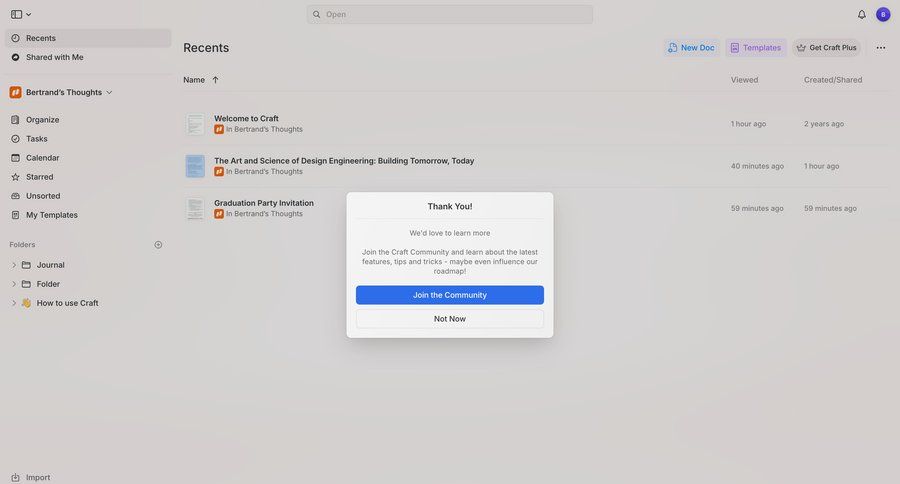 Craft
			 modal screen dashboard sidebar navigation onboarding file management file list screen ui page example