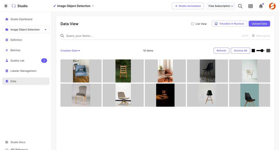 Scale
			 data management sidebar navigation artificial intelligence grid full-screen layout data filtering sidebar data visualization image gallery ui page example
