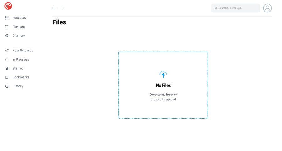 Pocket Casts
				empty state ui page example
