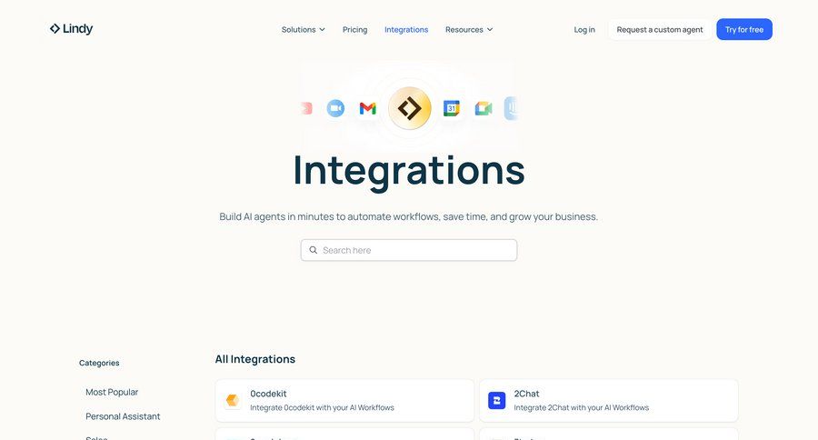 Lindy
				list ui page example