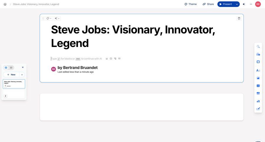 Gamma
			 collaboration grid editor content sharing sidebar create menu ui page example