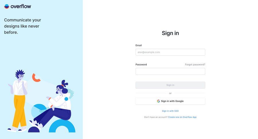 Overflow
				signin page example