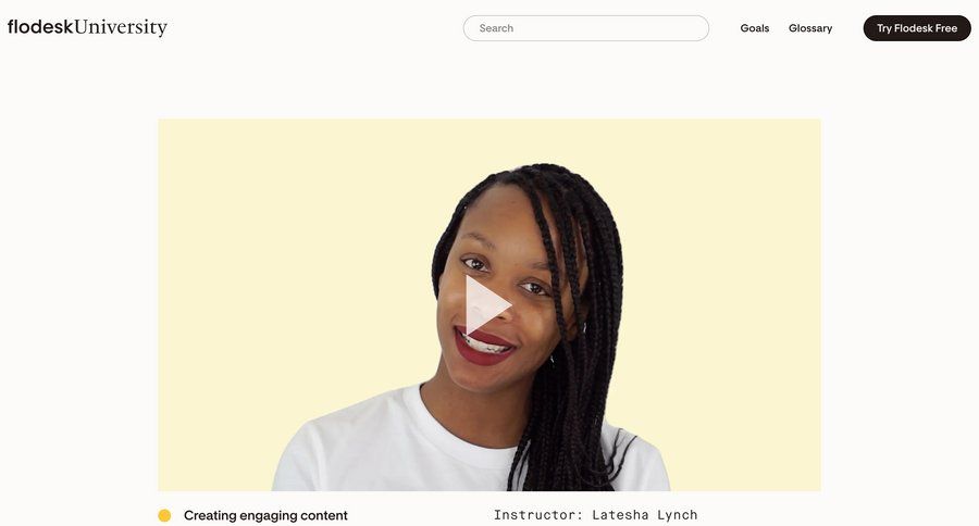 Flodesk
			 free templates color palette press release marketing website design news feed ui page example