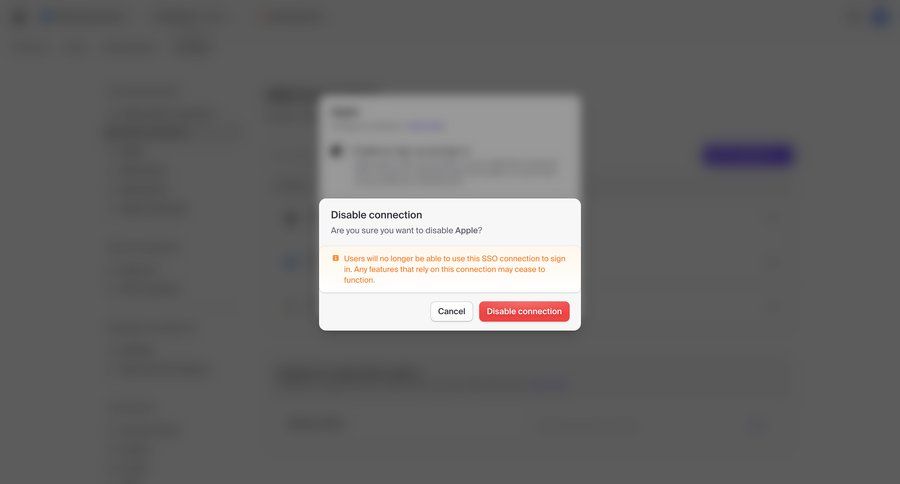 Clerk
			modal & popover warning state modal screen settings account management confirmation confirmation screen account settings dashboard warning security confirmation message ui page example