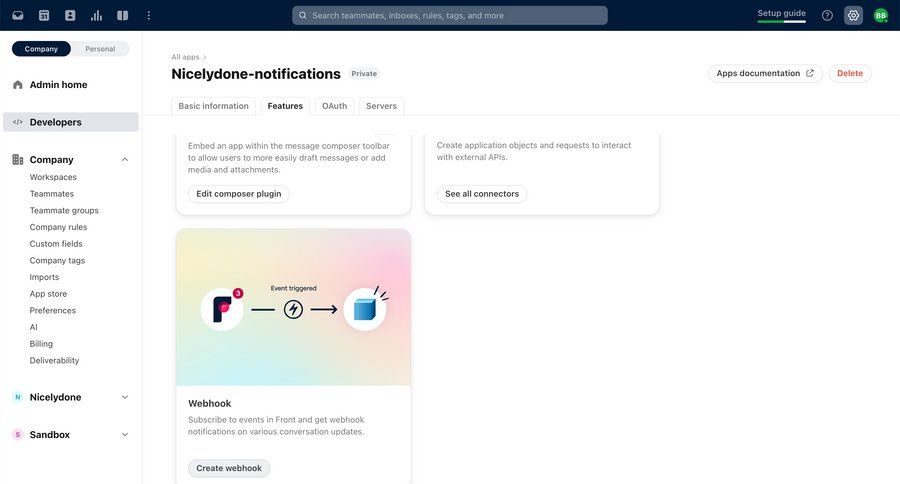 Front
			 configuration settings dashboard sidebar navigation delete notification management parameters create communication trainings ui page example