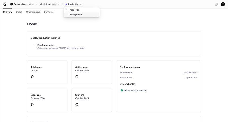 Clerk
			home system status grid onboarding menu dashboard analytics setup monitoring dashboard overview personal space ui page example