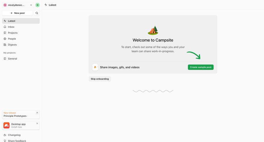 Campsite
			           ux ui design