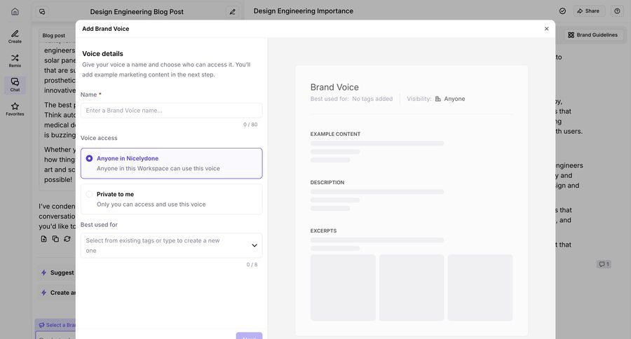 Jasper
			 modal screen onboarding form access control tagging ui page example