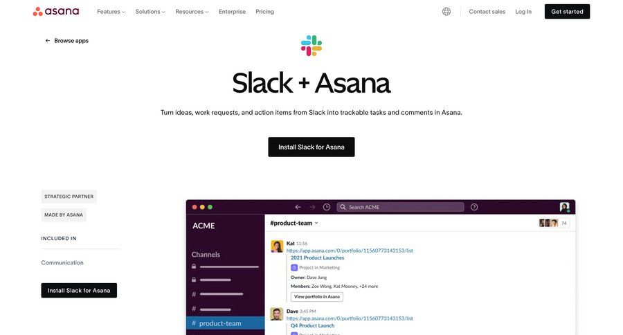 Asana
			 note creation call recording call transcript integration quick actions marketing website design check out accordion enterprise enterprise settings data grid campaign creation comment mode ui page example