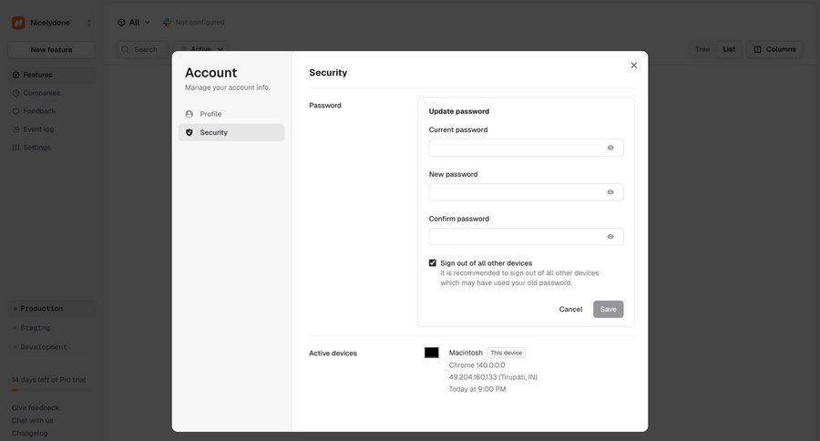 Reflag
			settings password reset account settings security settings settings form account settings security password update ui page example